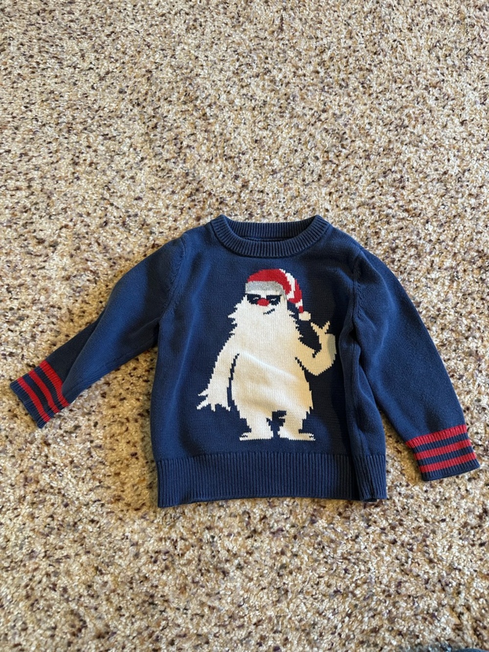 GAP Toddler Boy Navy Crewneck Sweater in Size 2T